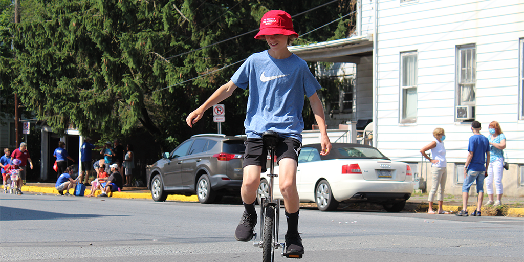 port carbon fourth of july 2020 unicycle