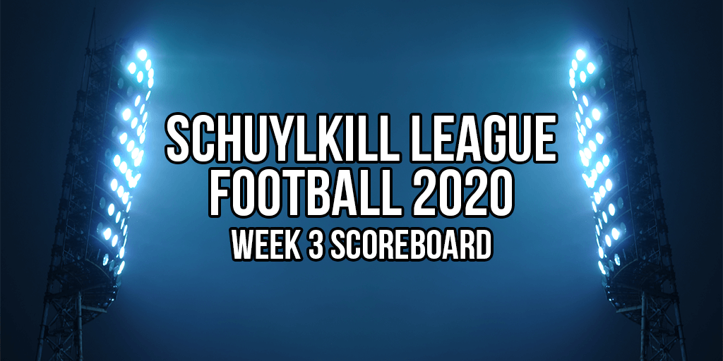 2020 schuylkill league football week 3 scores