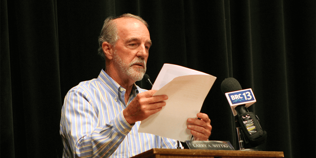 Tamaqua school board president Larry Wittig