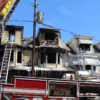Six homes were badly damaged by fire and smoke Sunday afternoon in Minersville. The three-alarm fire broke out after noon on Sunday and drew a response from first responders across Schuylkill County.